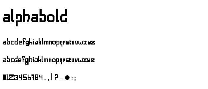 alphabold font