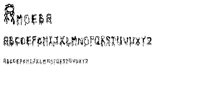 amoeba font