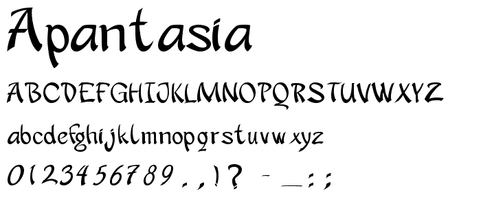 apantasia font