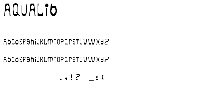 aqualib font