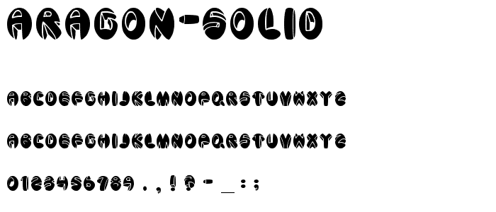 aragon solid font