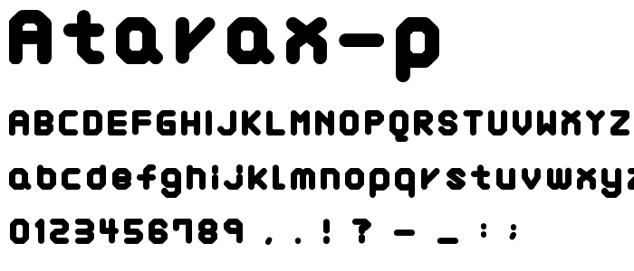 atarax p font