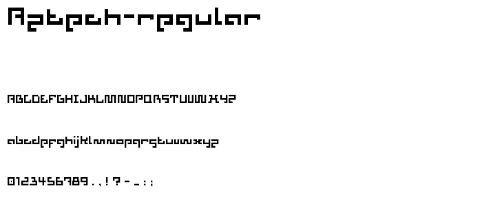 aztech Regular font