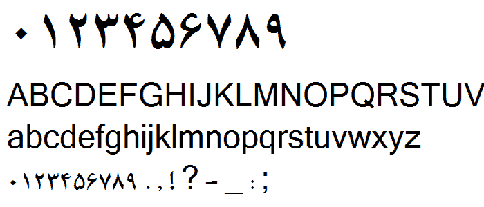 B Badr Bold font