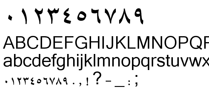 B Baran font