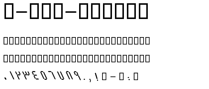 B Elm Italic font