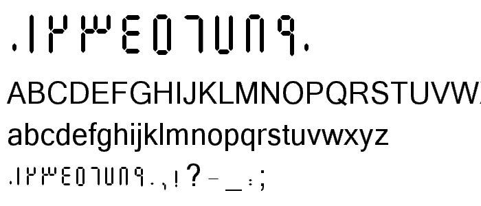 B Elm font