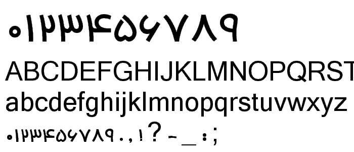 B Homa font