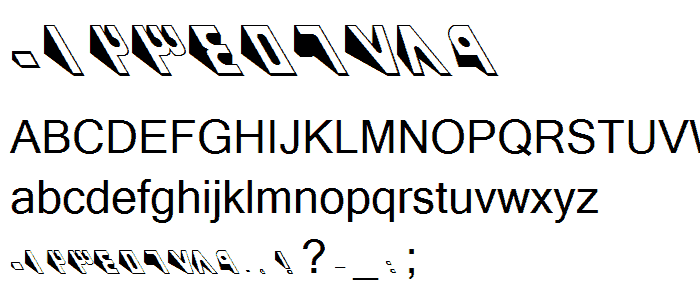 B Kaj font