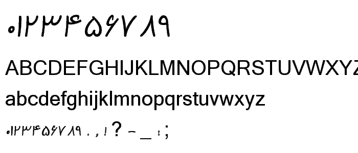 B Kamran Bold font