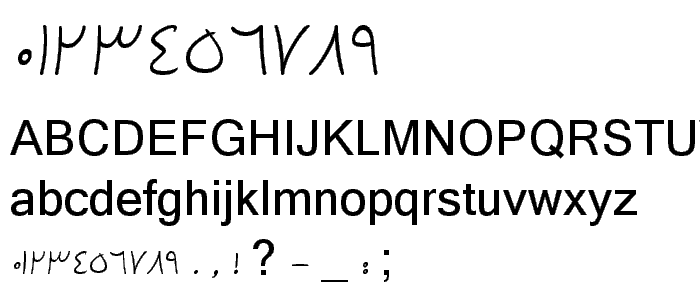 B Kamran font