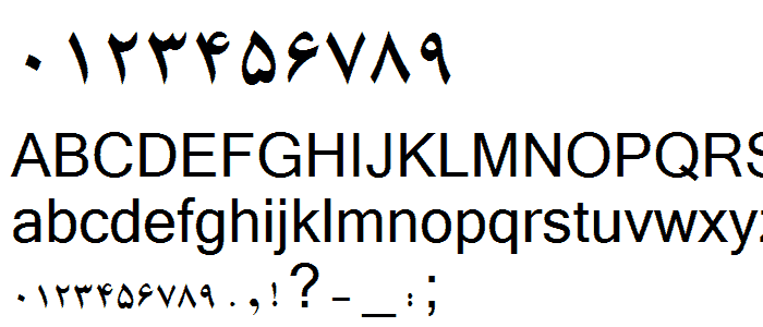 B Karim Bold font