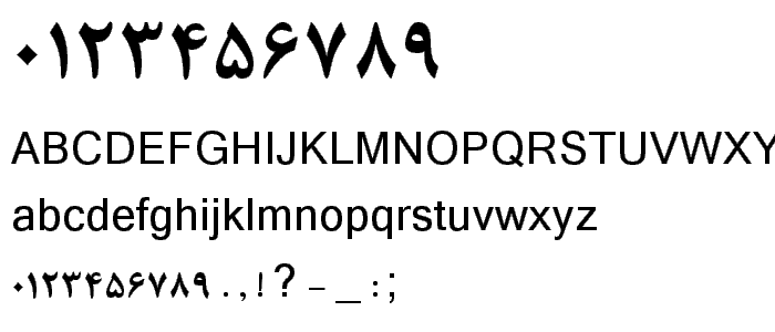 B Nazanin Bold font