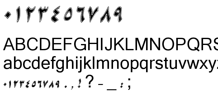 B Niki Border Italic police