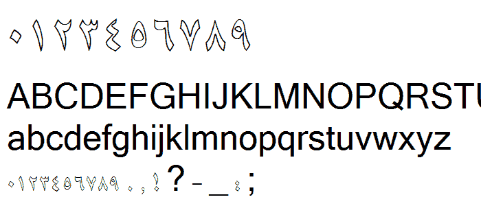 B Niki Outline font