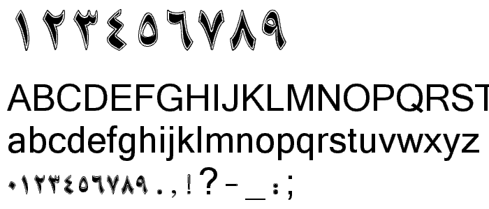 B Sara font