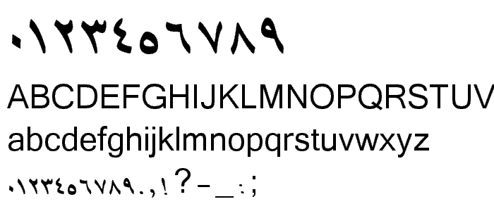 B Tehran Italic font