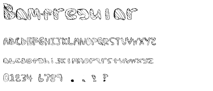 BAMFRegular font