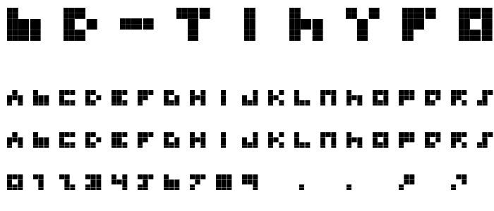 BD TINYFONT font