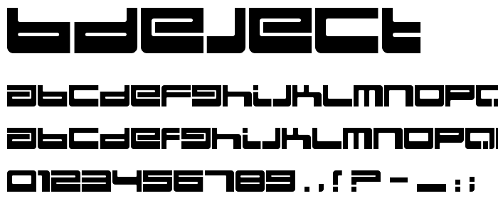BDEject font