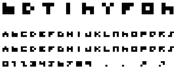 BDTINYFONT font