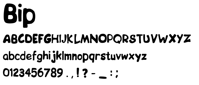 BIP font