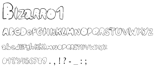 BIZARRO1 font