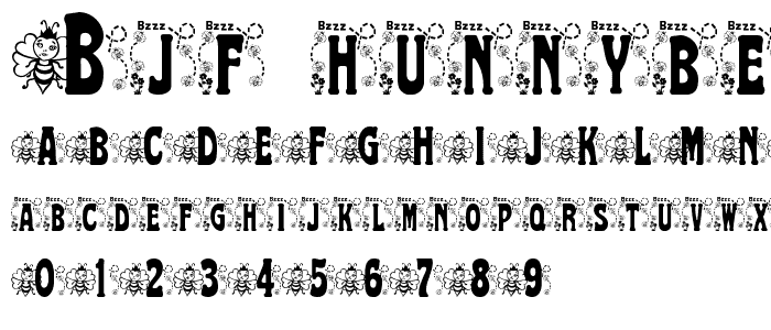 BJF Hunnybee font