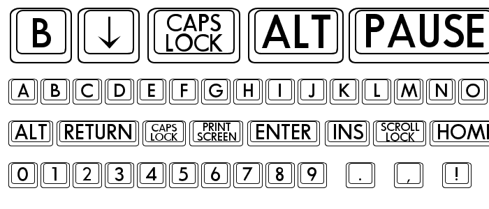 BKCap Regular font