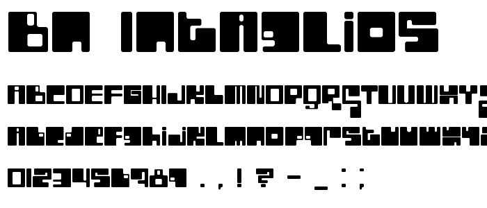 BN Intaglios font
