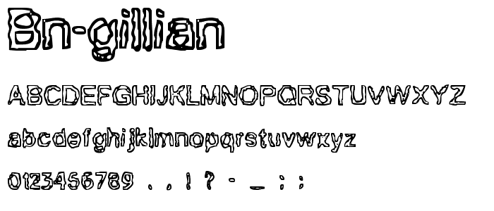 BN-Gillian font