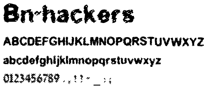 BN-Hackers font