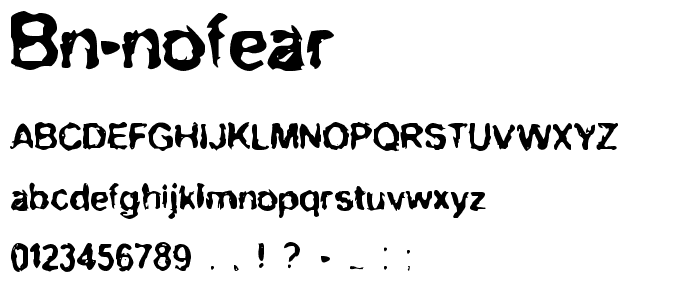 BN-NoFear font