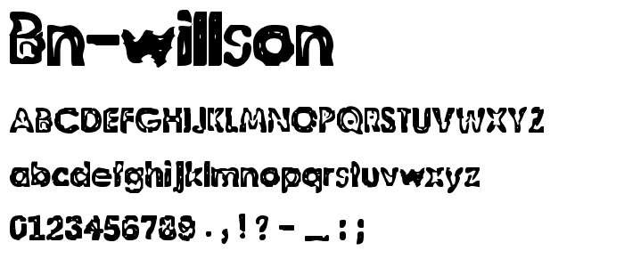 BN-Willson font