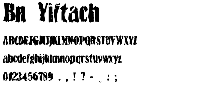 BN-Yiftach font