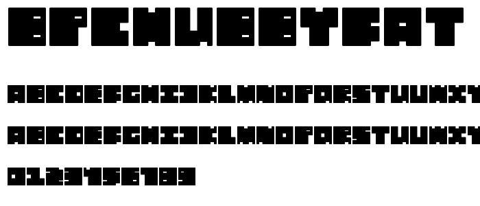 BPchubbyFat font