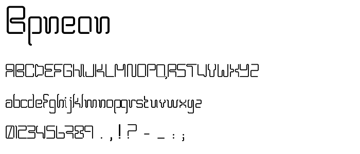 BPneon font