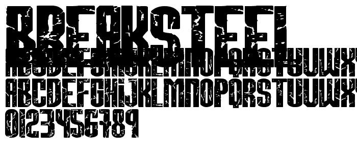 BREAKSTEEL font