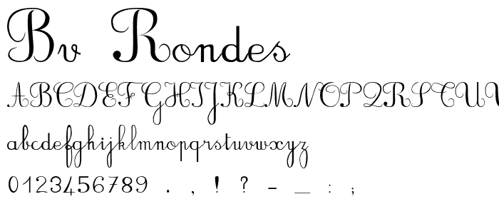 BV_Rondes font