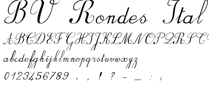 BV_Rondes_Ital font
