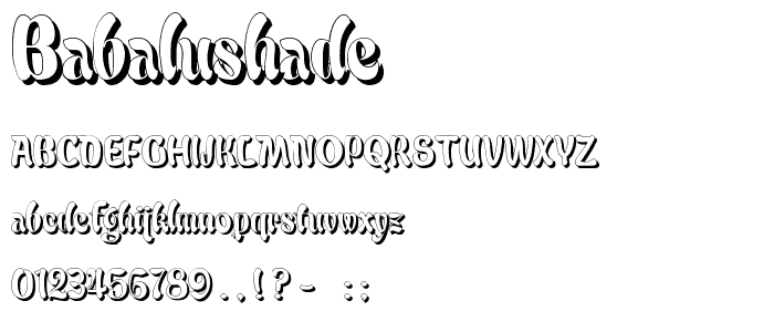 BabaluShade font