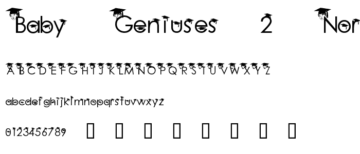 Baby Geniuses 2 Normal font