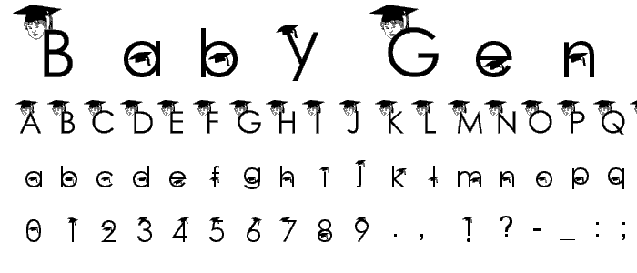 Baby Geniuses font