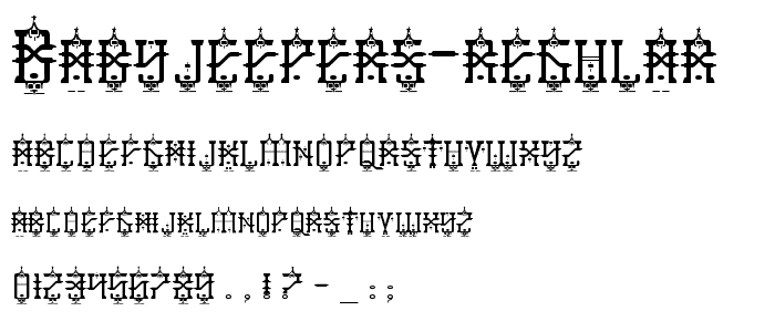 BabyJeepers-Regular font