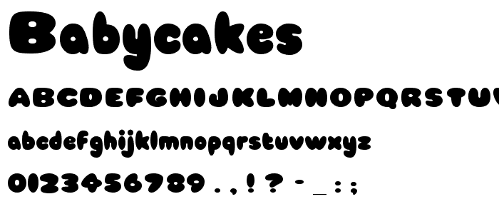 Babycakes font