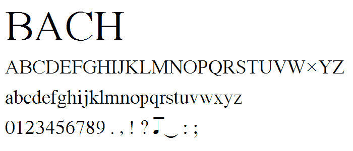 Bach font