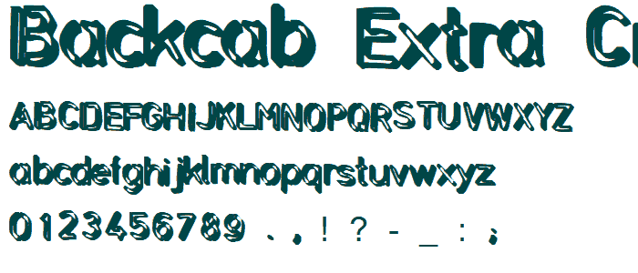 Backcab Extra Crispy font