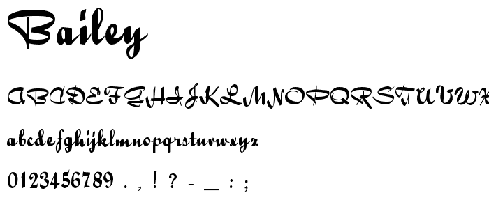 Bailey font