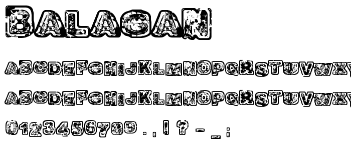 Balagan font
