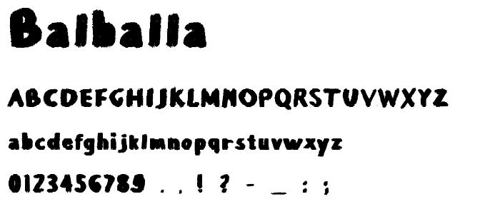 Balballa font